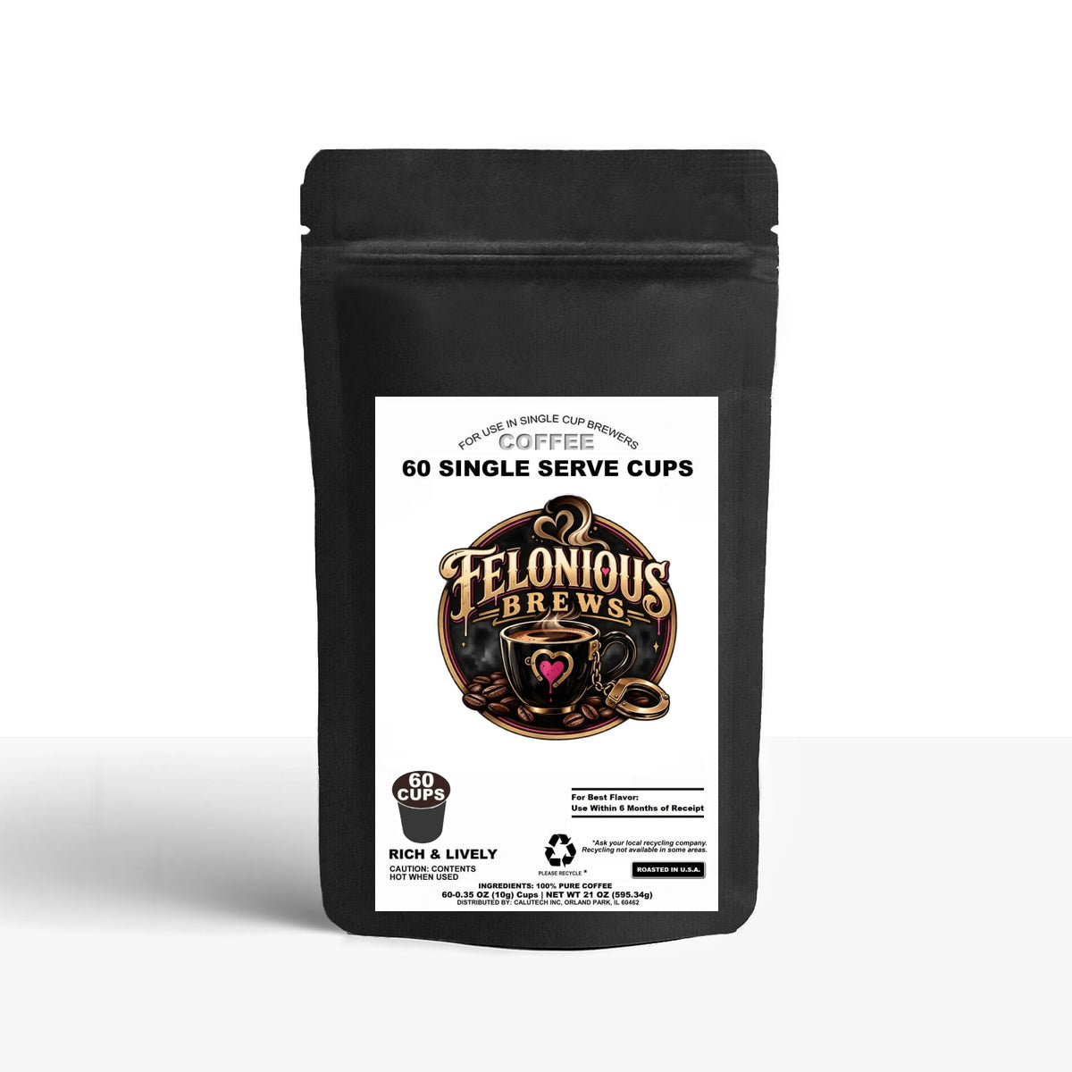 60 Pack Single Serve Coffee Capsules